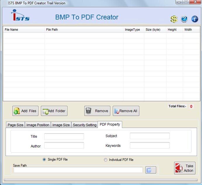 Screenshot of From BMP to PDF